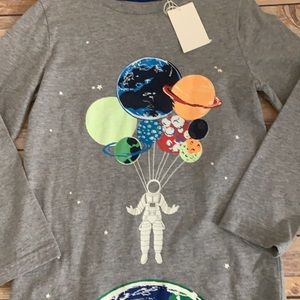 NWT Mini Boden Space Astronaut Shirt 6/7